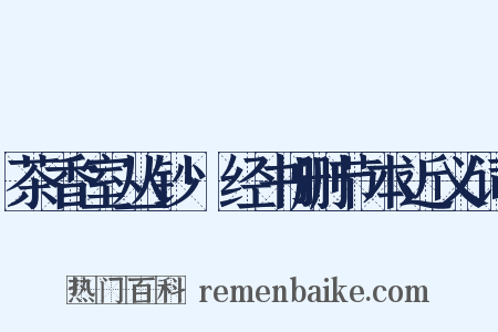 茶香室丛钞·经书删节本近义词是什么意思的图片